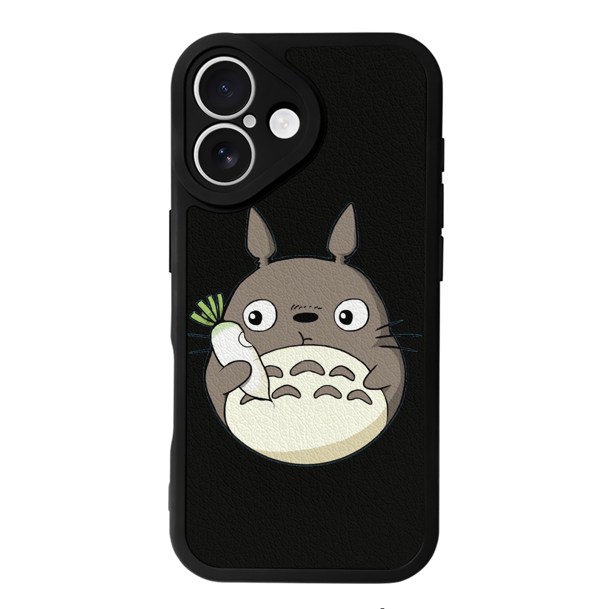 （画像用） となりのトトロ 草壁メイ 草壁サツキ My Neighbor Totoro Satsuki Kusakabe Mei Kusakabe 【iPhone 16シリーズ対応】シリコンスマホケース（レザー調） 材質：シリコン